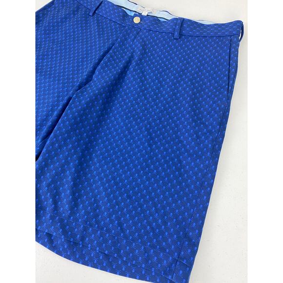 Men Peter Millar Carrboro Retro skull crossbones performance golf shorts, 35 - Picture 3 of 5